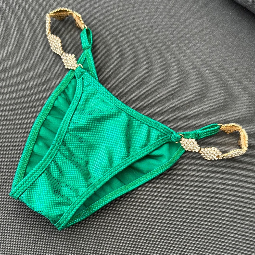 Water Babies Bikini Emerald Green Competition Bikini Bottoms| Bodybuilding